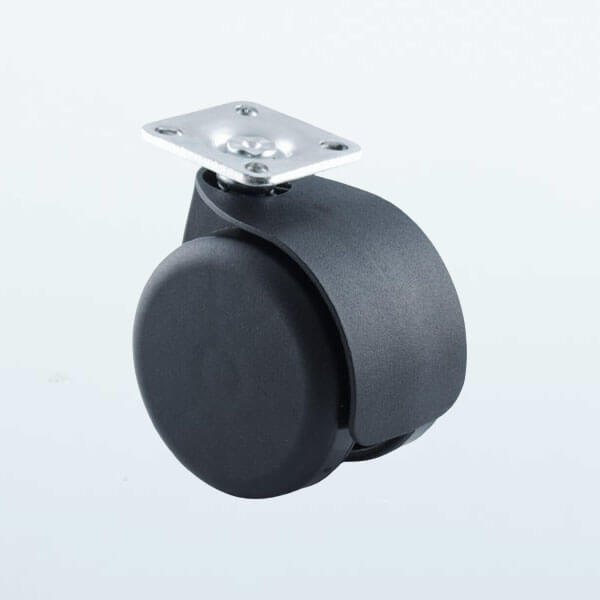 Zwenkwiel 60mm plaatbevestiging 38x38mm